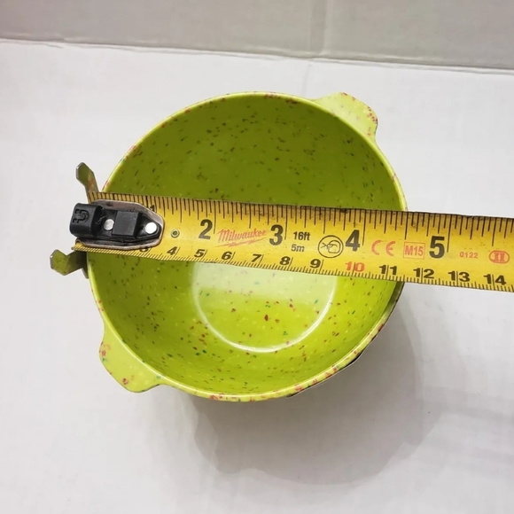 ZAK Confetti 5 piece Melamine Condiment Mixing Bowl w Tab Handle 4.5" Lime Green - Picture 5 of 6